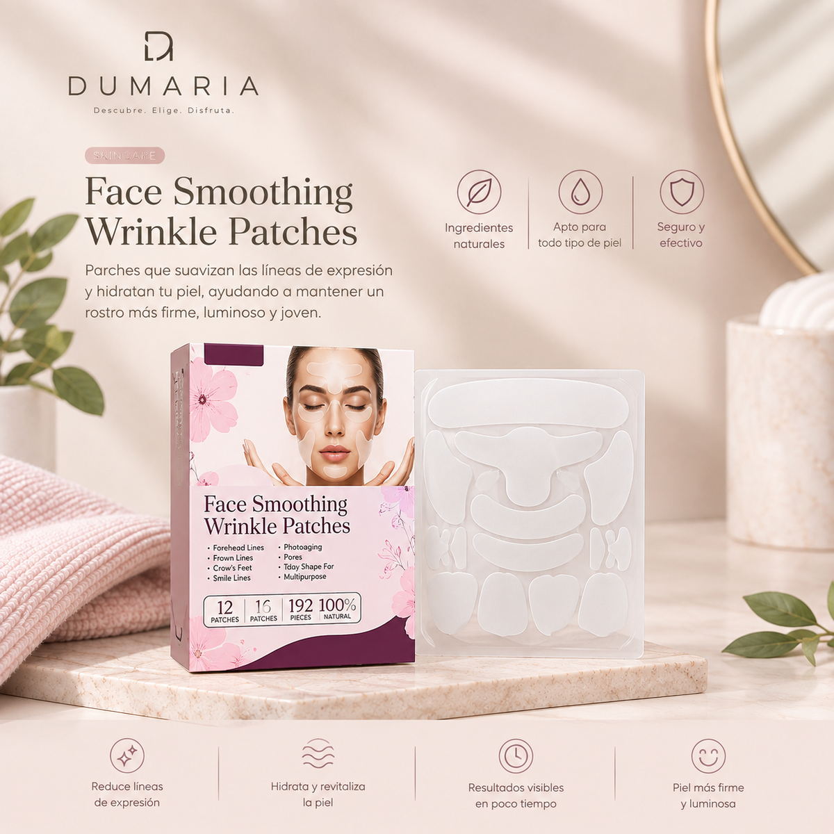 Parche facial antienvejecimiento